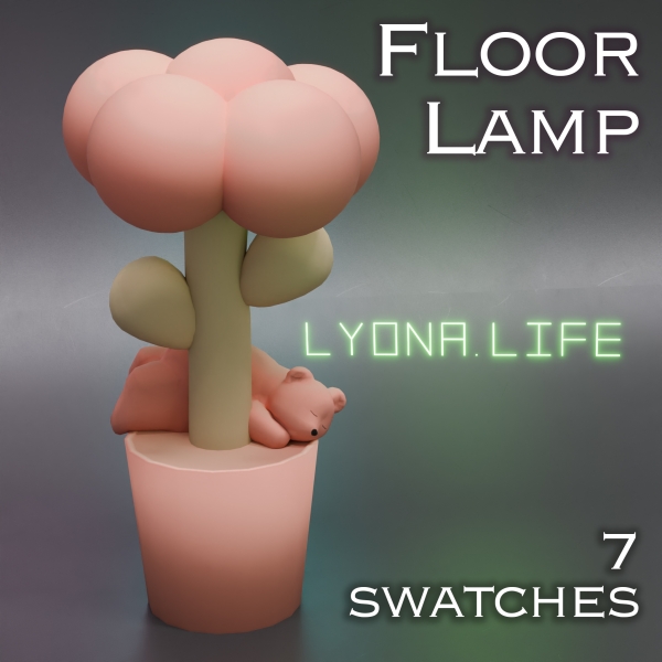 Mix Floor Lamp by lyonalife - The Sims 4 Custom Content