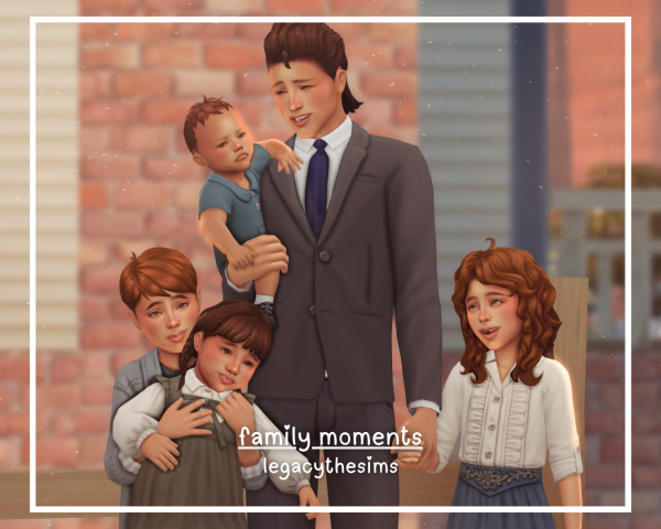 Mix family moments pose pack by simsfinds - The Sims 4 Custom Content
