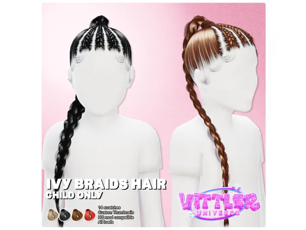 Ivy Braids Hair Child By VittlerUniverse