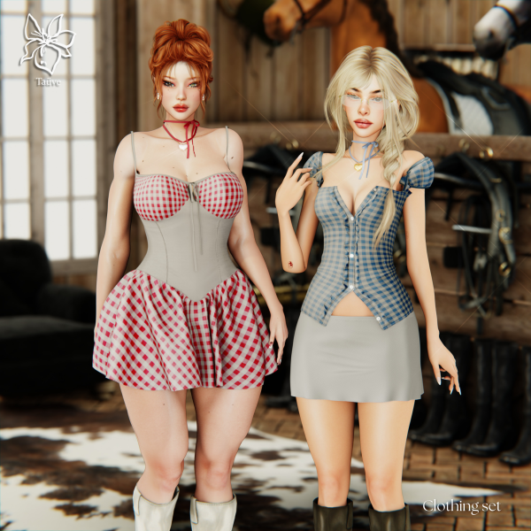 Mix BORN TO DIE CLOTHING SET by simsfinds - The Sims 4 Custom Content