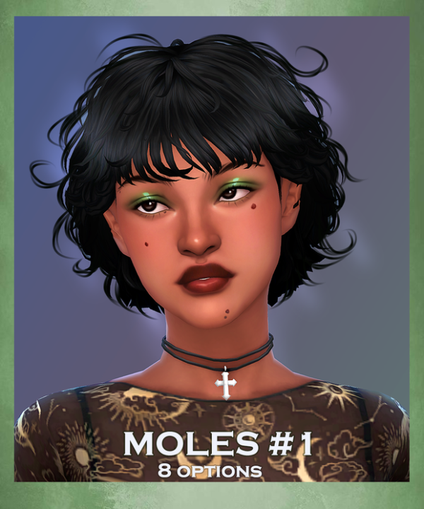 Mix Moles for face 1 by simsfinds - The Sims 4 Custom Content
