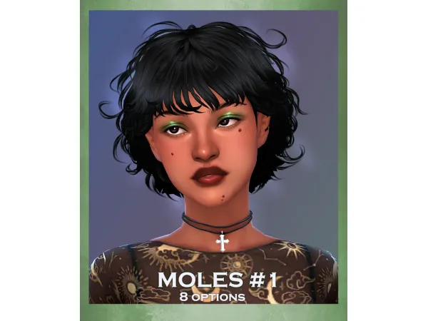 Mix Moles for face 1 by Saltlakecuts - The Sims 4 Custom Content