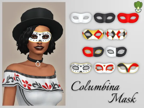 Maxis Match Venetian Mask Columbina by kapakijo - The Sims 4 Custom Content