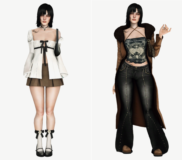 Alpha lookbook part 2 by simsfinds - The Sims 4 Custom Content