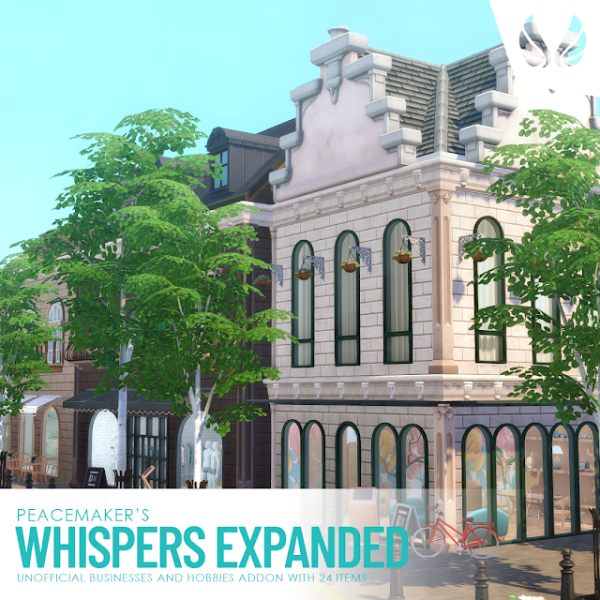 Maxis Match Whispers Expanded Unofficial Businesses and Hobbies Addon with 24 Items by simsfinds - The Sims 4 Custom Content