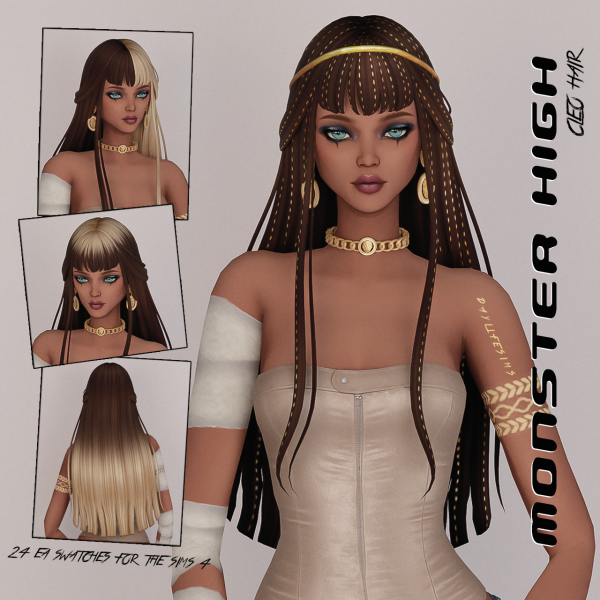 Maxis Match MONSTER HIGH SET Cleo by simsfinds - The Sims 4 Custom Content