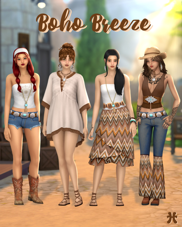 Maxis Match Boho Breeze by simsfinds - The Sims 4 Custom Content