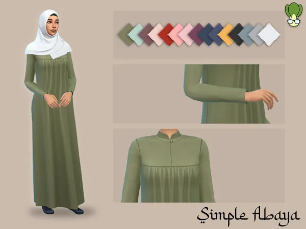 Maxis Match Simple Abaya 2 by kapakijo - The Sims 4 Custom Content