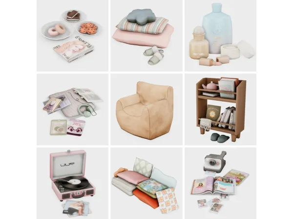 Maxis Match sleepover of the year sims 4 finds by boujeesimss - The Sims 4 Custom Content