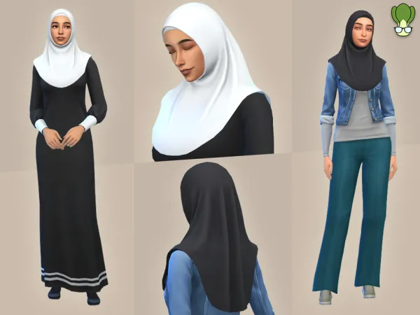 Maxis Match Casual Hijab 4 by kapakijo - The Sims 4 Custom Content
