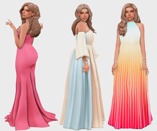Maxis Match gorgeous gowns part 2 sims 4 lookbook by simsfinds - The Sims 4 Custom Content