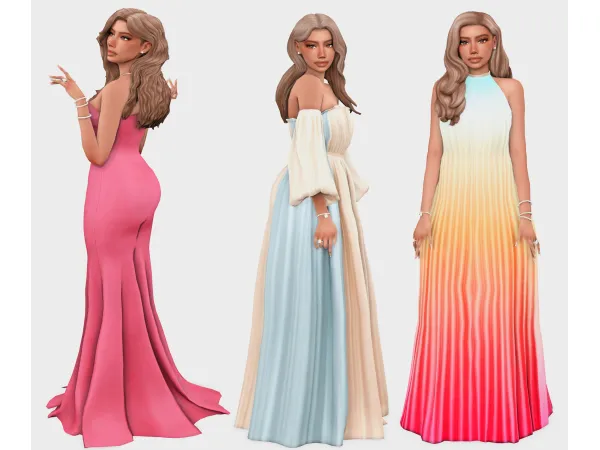 Maxis Match gorgeous gowns part 2 sims 4 lookbook by boujeesimss - The Sims 4 Custom Content