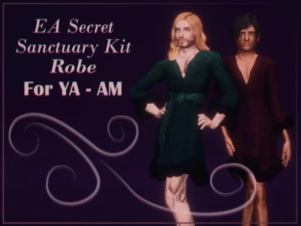 EA Secret Sanctuary Kit Robe AM by simsfinds - The Sims 3 Custom Content