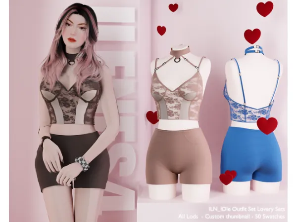 Mix ILN IDle Set Outfit - The Sims 4 Custom Content