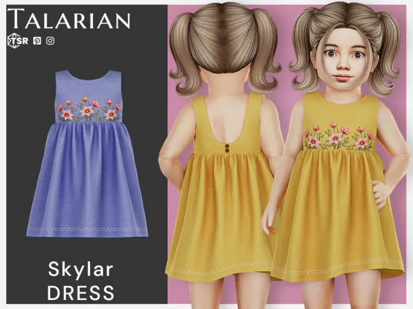 Alpha Skylar Dress by thesimsresource - The Sims 4 Custom Content