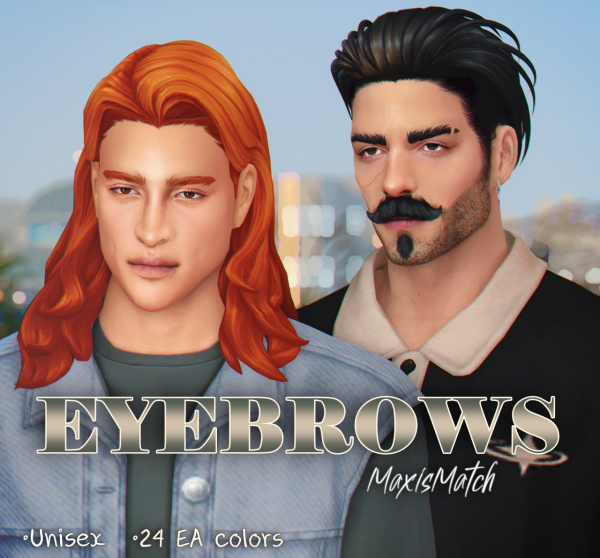 Maxis Match Eyebrows MaxisMatch by simsfinds - The Sims 4 Custom Content