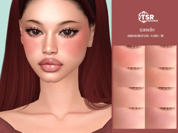 Mix IMF Ambrosia Blush N186 by thesimsresource - The Sims 4 Custom Content