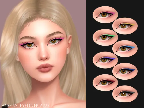 Mix Eyeliner A225 by thesimsresource - The Sims 4 Custom Content