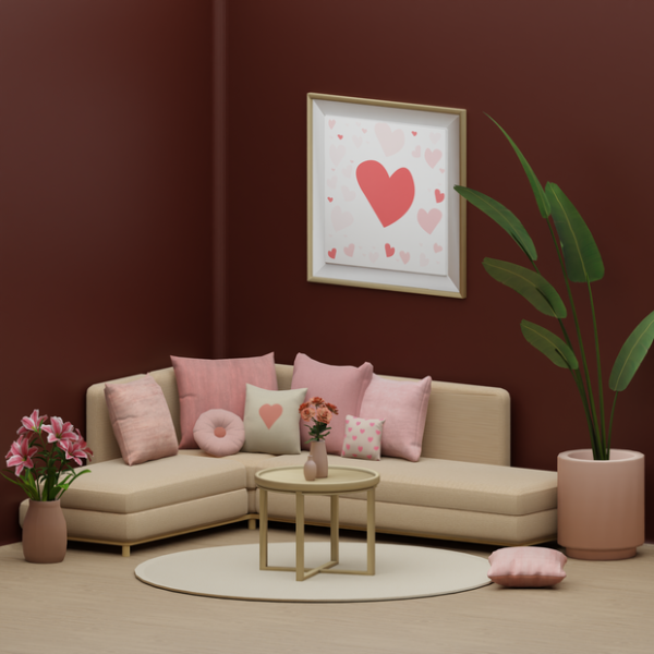 Maxis Match SnootySims Love Corner by simsfinds - The Sims 4 Custom Content
