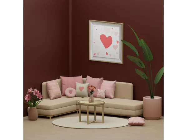 Maxis Match SnootySims Love Corner by SnootySims - The Sims 4 Custom Content
