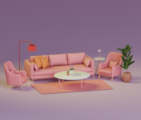 Maxis Match Color Pop Lounge Set by simsfinds - The Sims 4 Custom Content