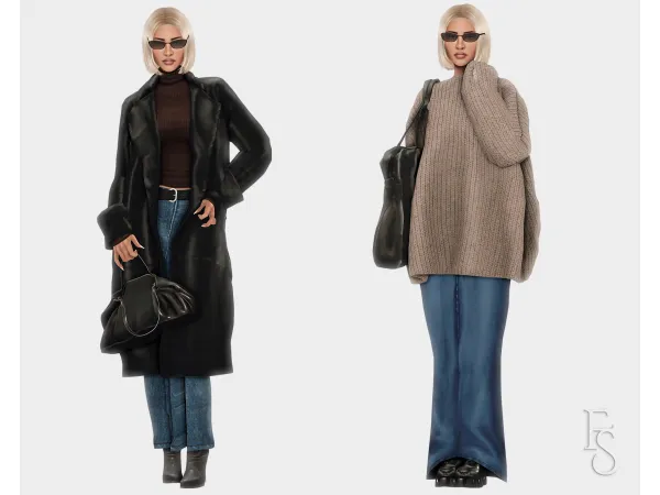 Styling Denim Skirts Lookbook 1 by farfallasims