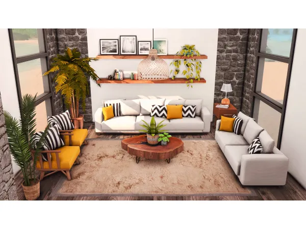 Mix Sandia Living Room by simsfinds - The Sims 4 Custom Content