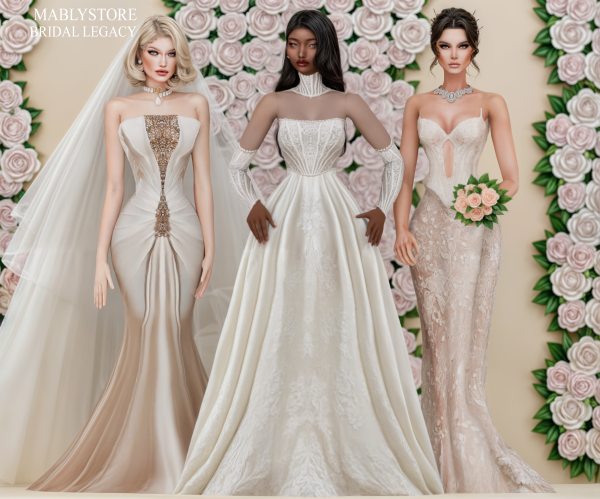 Alpha BRIDAL LEGACY SET by simsfinds - The Sims 4 Custom Content