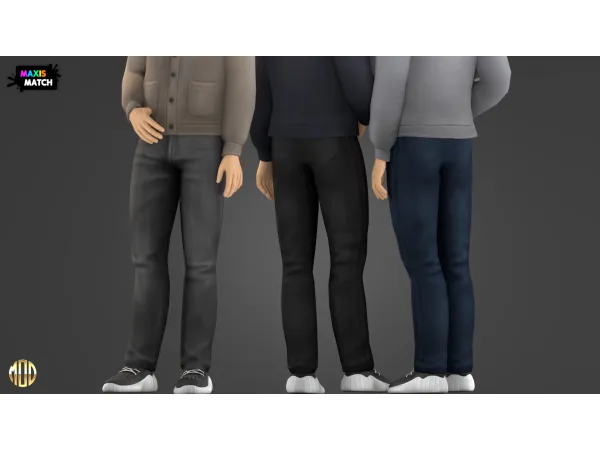 Maxis Match Jack Set Slim Jeans by modcollective - The Sims 4 Custom Content