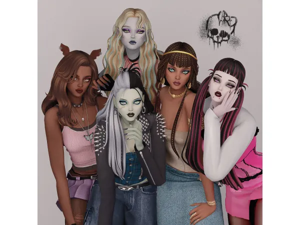MONSTER HIGH LOOKBOOK + SIMS DOWNLOAD by tbadayinthelife