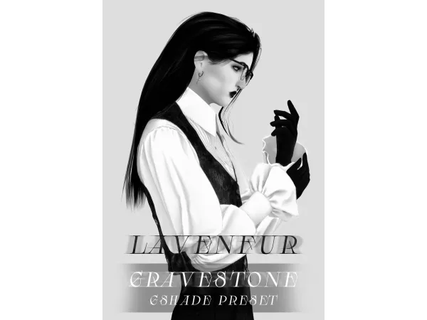 Mix LAVENFUR GRAVESTONE ALPHA - The Sims 4 Custom Content