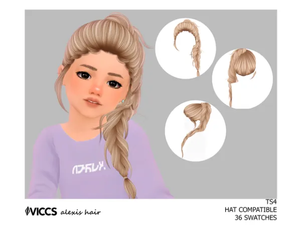 VICCS_ALEXIS HAIR (TODDLER VERSION) (MESH BY NIGHTCRAWLERSIMS)