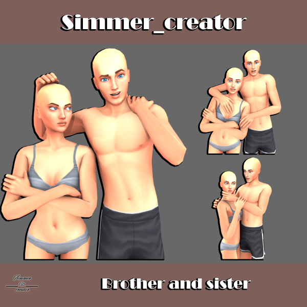 Mix Brother and sister by simmer_creator - The Sims 4 Custom Content