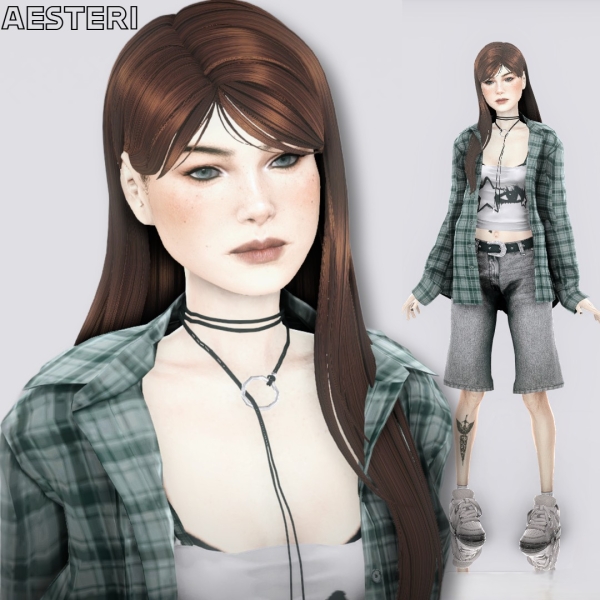 Mix Melissa Fevr by aesteri - The Sims 4 Custom Content