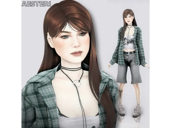 Mix Melissa Fevr by Aesteri - The Sims 4 Custom Content