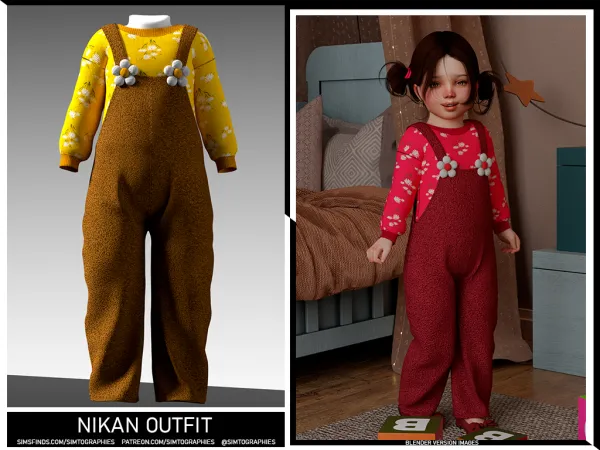 Alpha Nikan Outfit - The Sims 4 Custom Content