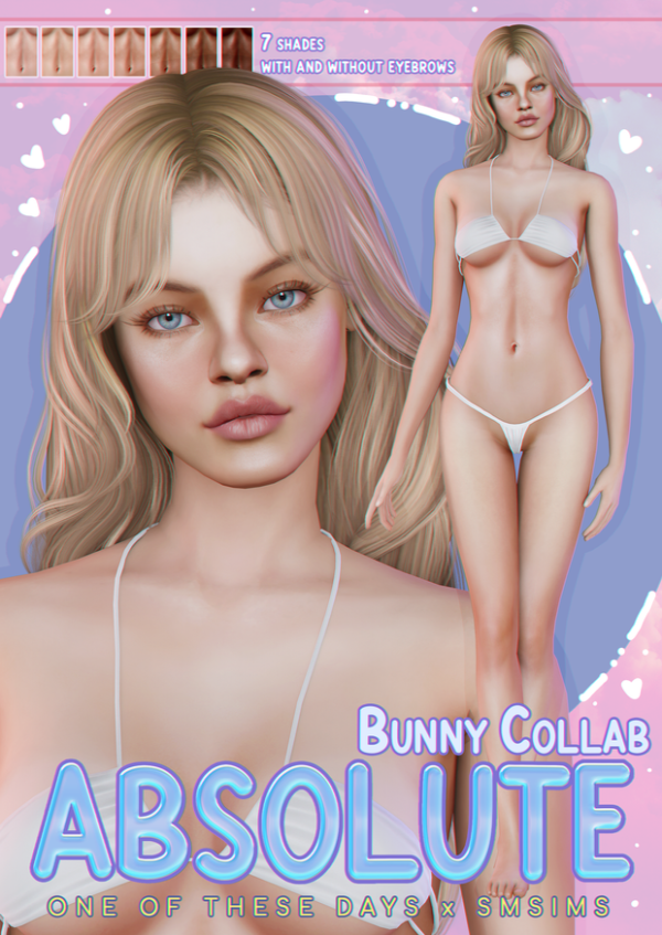 Alpha Absolute Bunny Collab 🐰 / SM Sims x OneOfTheseDays SKIN (+ tray files) by oneofthesedays - The Sims 4 custom content