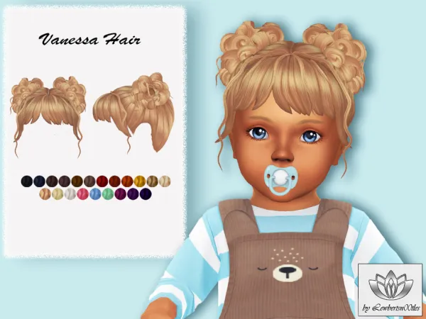 Maxis Match Vanessa Hair Infant version by thesimsresource - The Sims 4 Custom Content