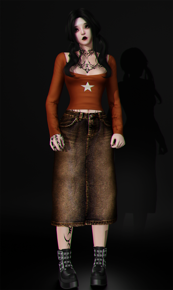 Alpha sᴜɴɴʏ ᴛᴏᴘ ᴀɴᴅ ᴅᴇɴɪᴍ sᴋɪʀᴛ ʟᴏɴɢ by whimp - The Sims 4 Custom Content