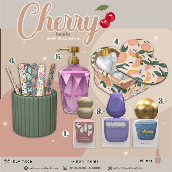 Alpha cherry by bambisims - The Sims 4 Custom Content