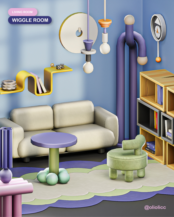 Maxis Match OLIOLI Wiggle Room by simsfinds - The Sims 4 Custom Content