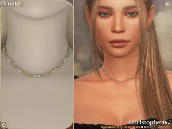 Mix Ornate Necklace Christopher067 - The Sims 4 Custom Content