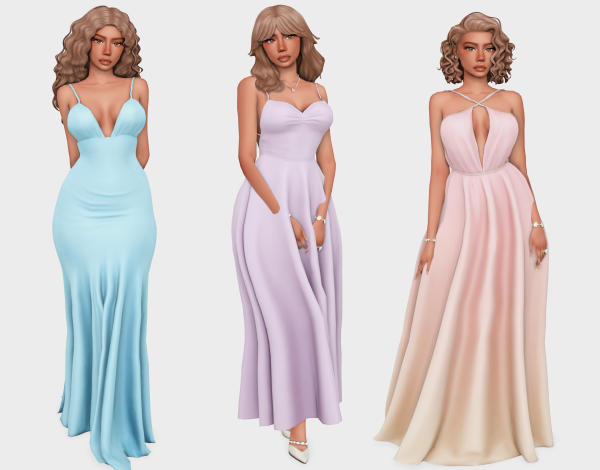 Maxis Match gorgeous gowns part 3 sims 4 lookbooks by simsfinds - The Sims 4 Custom Content