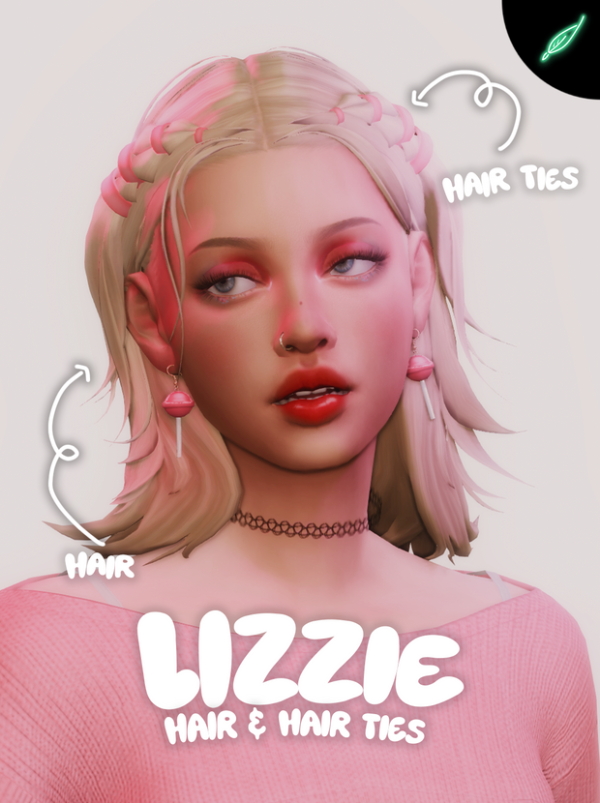 Maxis Match lizzie hair by simsfinds - The Sims 4 Custom Content