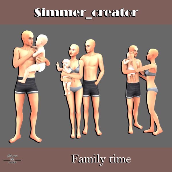 Mix Family time by simmer_creator - The Sims 4 Custom Content