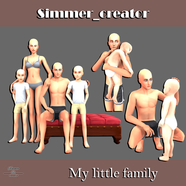 Mix My little family by simmer_creator - The Sims 4 Custom Content