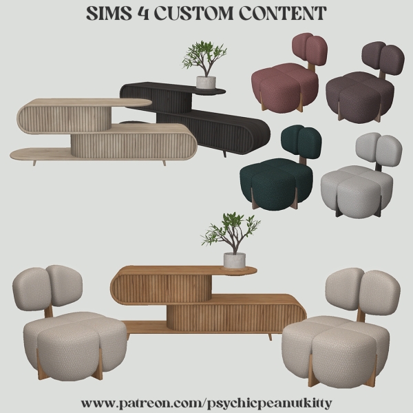 Mix Comfort by psychicpeanutkitty - The Sims 4 Custom Content