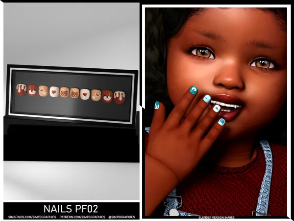 Alpha Nails PF02 - The Sims 4 Custom Content