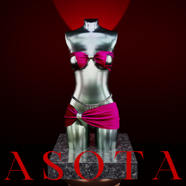 Alpha [ASOTA OFFICIAL] Althea Short Dress by asotaofficial - The Sims 4 Custom Content
