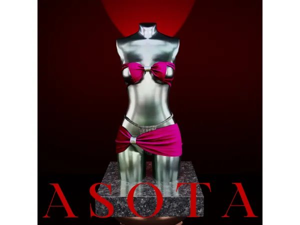 Alpha [ASOTA OFFICIAL] Althea Short Dress - The Sims 4 Custom Content